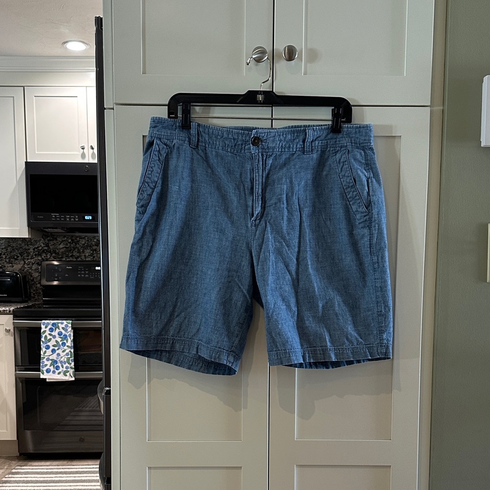 GAP Women's Denim Blue color Flat Front Shorts